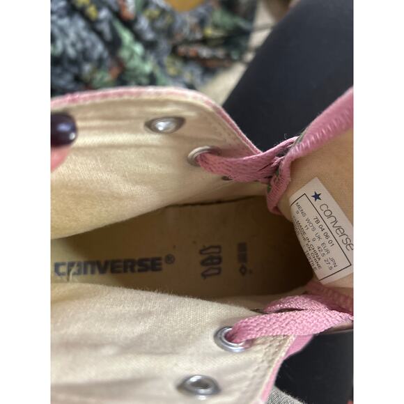 Pink Converse All Star High Tops Logo Print M9 W11 Y2K Skate Streetwear - Picture 7 of 7